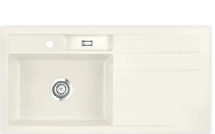 systemceram Bela 100 Einbau Becken links jasmin