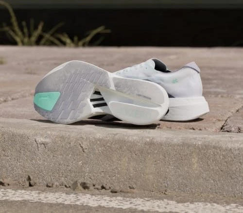 adidas Adizero Adios Pro 4 cloud white/iron metallic/pulse mint (Damen)