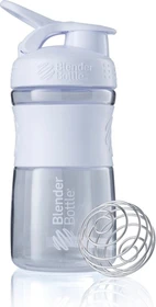 BlenderBottle SportMixer Flip Trinkflasche 590ml clear/white
