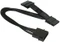 NZXT SATA-Stromadapter 4-Pin [IDE] auf 2x 15-Pin [SATA] 20cm, sleeved schwarz Vorschaubild