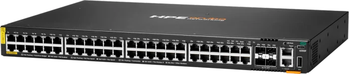 HPE Aruba CX 6200F Series Rackmount Gigabit Managed Switch, 48x RJ-45, 4x SFP, 740W PoE+