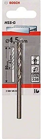 Bosch Professional HSS-G Spiralbohrer, 4.5x47x80mm, 1 Stück