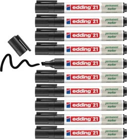 edding EcoLine 21 Permanentmarker schwarz, 10er-Pack