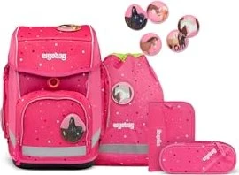 Ergobag Cubo Urlaub auf dem ReitBärhof 2023 Schulrucksack-Set, 5-tlg.