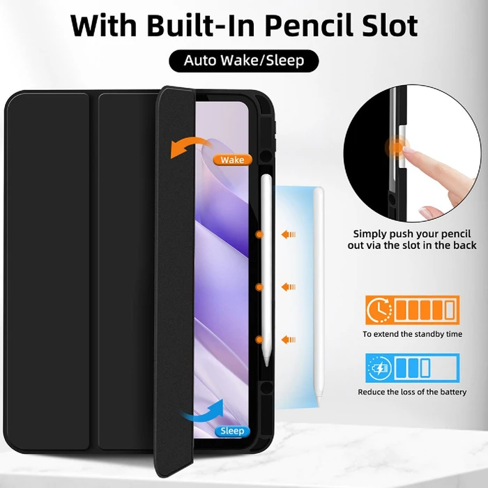 4smarts Folio Case Basic für Apple iPad Pro 13" (M4, 2024), schwarz