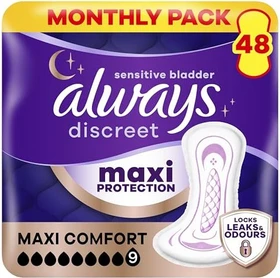 Always Discreet Maxi Comfort Hygieneeinlage, 48 Stück