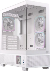 Einarex Prisma S501D RGB White, weiß, Glasfenster (EXCS-PR-51DR-W)