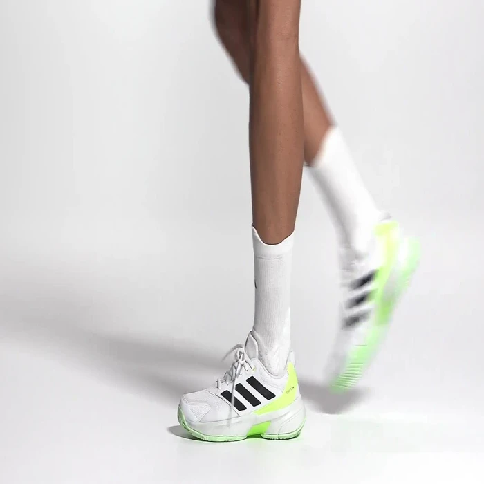 adidas CourtJam Control 3 cloud white/core black/lucid lemon