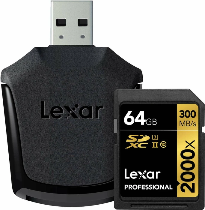 Lexar Professional 2000x R300/W260 64GB Kit, UHS-II U3, Class 10