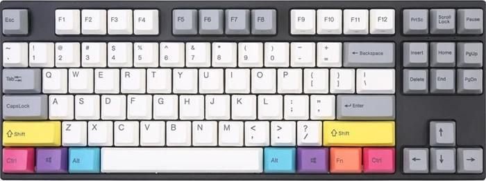 Varmilo VEA87, CMYK, TKL, LEDs weiß, MX BROWN, USB, US