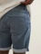 Tom Tailor Josh Jeansshorts Jeans dark stone blue grey denim (Herren) Vorschaubild