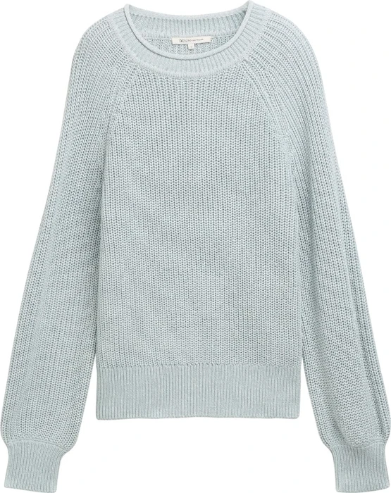 Tom Tailor Strickpullover mit leichten Ballonärmeln Strickpullover (Damen)