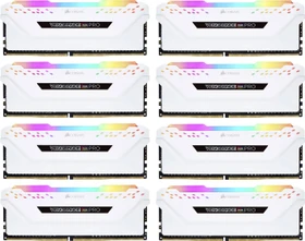 Corsair Vengeance RGB PRO weiß UDIMM 128GB Kit, DDR4-2666, CL16-18-18-36