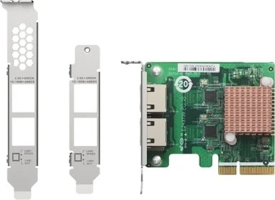 QNAP LAN-Adapter, 2x RJ-45, PCIe 2.0 x2