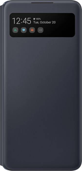 Samsung S-View Wallet Cover für Galaxy A42 5G schwarz