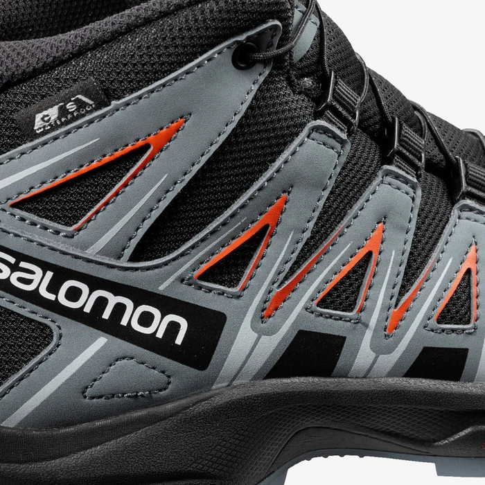 Salomon XA Pro 3D Mid CS WP J black/stormy weather/cherry tomato (Junior)