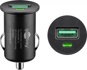 Wentronic 18W Quick Charge USB-Auto-Schnellladegerät schwarz