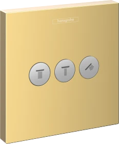 Hansgrohe ShowerSelect Ventil Unterputz für 3 Verbraucher polished gold optic