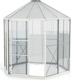 Vitavia Juno 4500 ESG/HKP Gewächshaus weiß