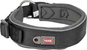 Trixie Premium Halsband, extra breit, L-XL, Schwarz/Grafit