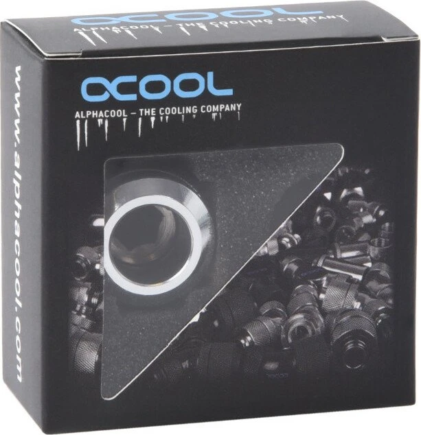 Alphacool Eiszapfen PRO Rohranschluss G1/4" auf 16mm, chrome