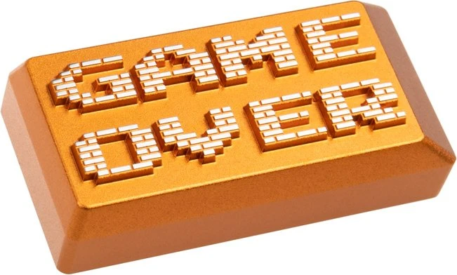 Zomoplus Keycap GAME OVER, Aluminium, gold, 1 Taste