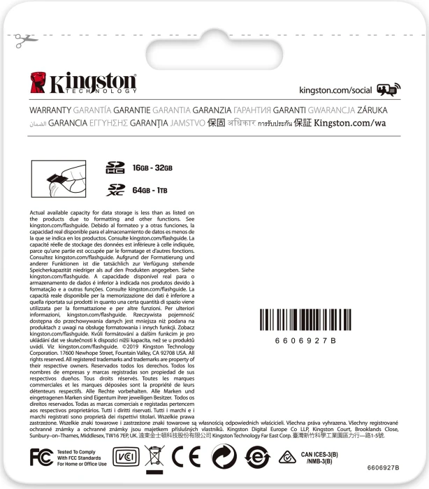 Kingston Canvas Select Plus R100 64GB, UHS-I U1, Class 10
