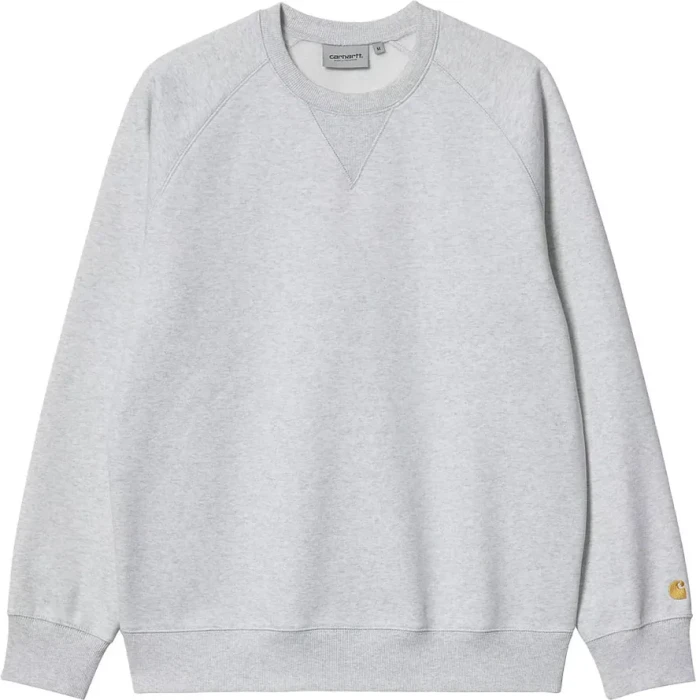 Carhartt Chase Sweat Sweatshirt ash heather/gold (Herren)
