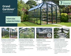 Palram Canopia Grand Gardener 8x12 Gewächshaus grün