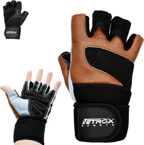 NetroxSports Fitness Handschuhe braun