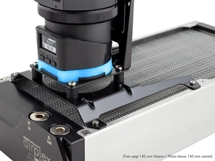 Aqua Computer Lüfterhalterung 120mm für Ultitube D5 Ausgleichsbehälter