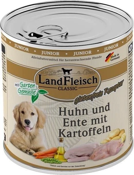 LandFleisch Junior Huhn Ente und Kartoffeln, 800g