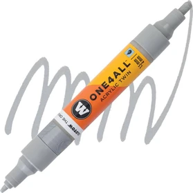 Molotow ONE4ALL Twin 1.5/4mm Acrylmarker hellgraublau