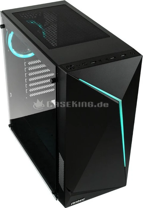 Antec NX300, schwarz, Glasfenster