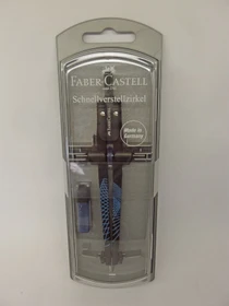 Faber-Castell Twister 2018 Schnellverstellzirkel, farbig sortiert, Klarsichtetui