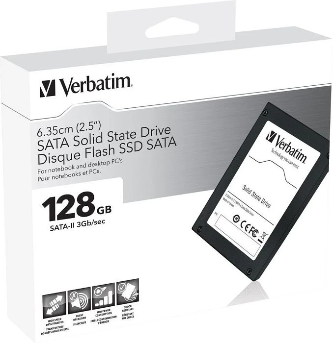 Verbatim SSD 128GB, 2.5" / SATA 3Gb/s