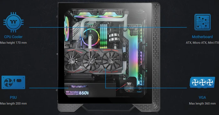Thermaltake S300 TG, Glasfenster