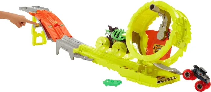 Mattel Hot Wheels Monster Trucks Power Verfolgungsjagd