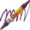 Molotow ONE4ALL Twin 1.5/4mm Acrylmarker purpurviolett Vorschaubild