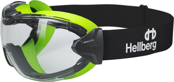 Hellberg Safety Neon Plus Hochleistung Schutzbrille klar
