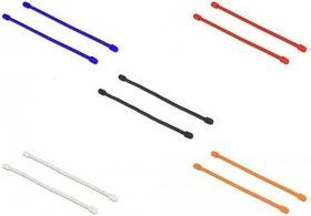 DeLOCK Kabelbinder biegsam, 4mm, 250mm, farbig sortiert, 10 Stück
