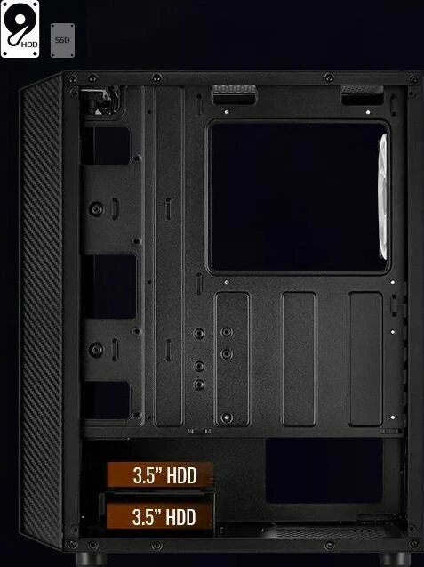 AeroCool Hive ARGB, Glasfenster
