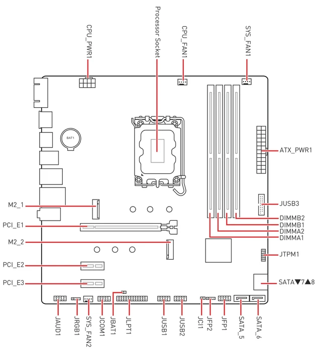 MSI PRO B760M-P DDR4 (Intel 1700)