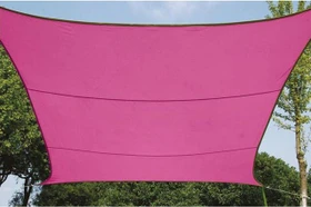 Perel Viereck Sonnensegel 360x360cm fuchsia
