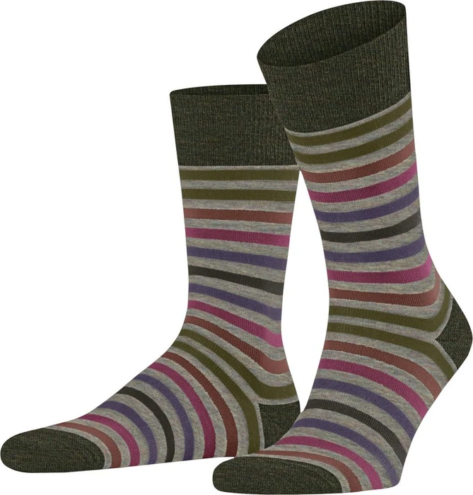 Falke Tinted Stripe Socken moon mist (Herren)