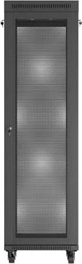 Lanberg 19" Rackschrank 42HE, LCD, freistehend, Flat Pack, V2, Gitternetztür, IP20, RAL 9004, 600mm tief