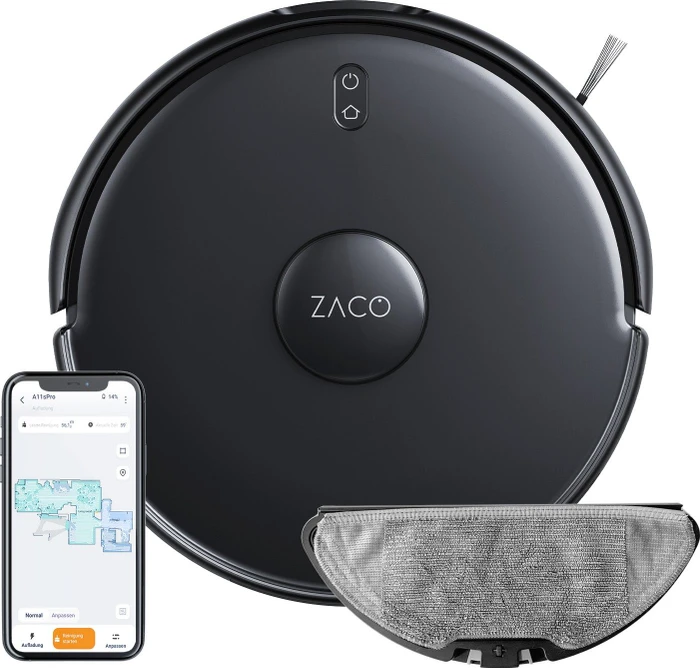 ZACO A11s Pro Saug-/Wischroboter schwarz