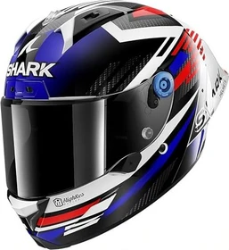 Shark Aeron GP FIM Racing #1 Firstlap Carbon weiß/blau/rot