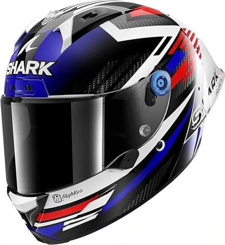 Shark Aeron GP FIM Racing #1 Firstlap Carbon weiß/blau/rot