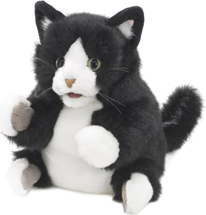 Folkmanis Handpuppe Tuxedo Katze (3179)